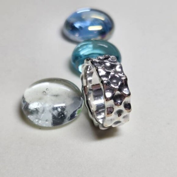 Authentic Pandora Liquid Silver Ring Hard To Find Retired Sterling Silver - Picture 7 of 8